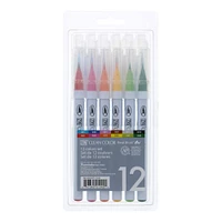 Kuretake Zig® Clean Color Real Brush™ 12 Color Marker Set