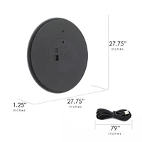 Head West LED Vanity Touch Sensor Circular Wall Mirror