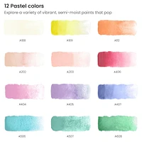 6 Pack: Arteza® Pastel Watercolor Half Pan Set