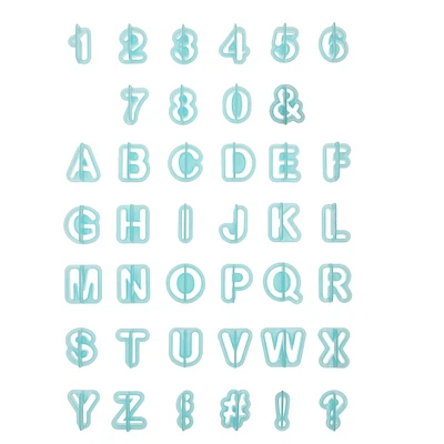 6 Pack: Alphabet & Number Fondant Cut Out Set by Celebrate It®