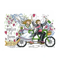 Imaginating Wedding Ride Wedding Record Counted Cross Stitch Kit