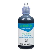 Scribbles® Shiny Black 3D Fabric Paint