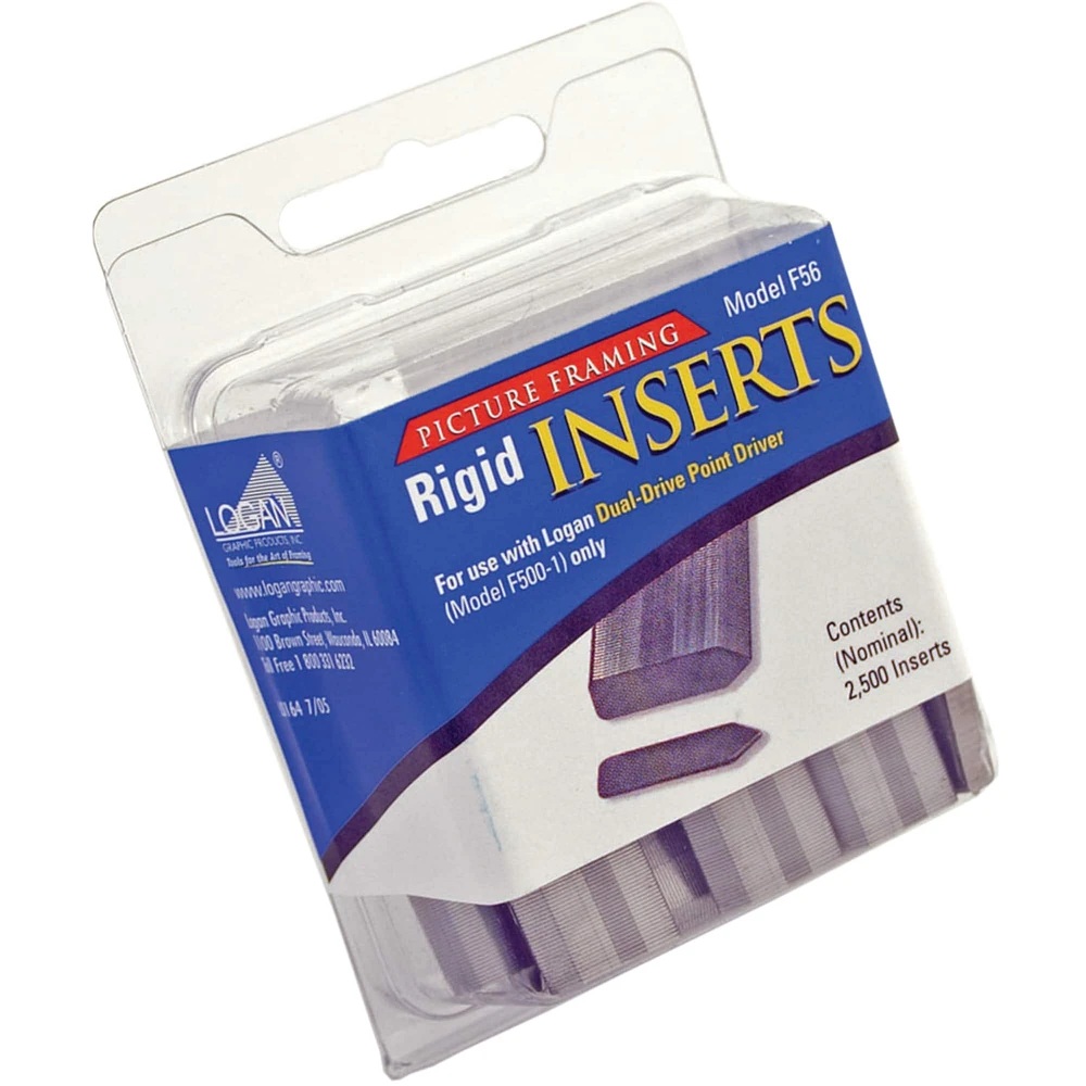 Logan F500-2 Rigid Framing Point Strip Refills, 2,500ct.