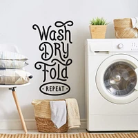 RoomMates Wash Dry Fold Repeat Peel & Stick Wall Decals