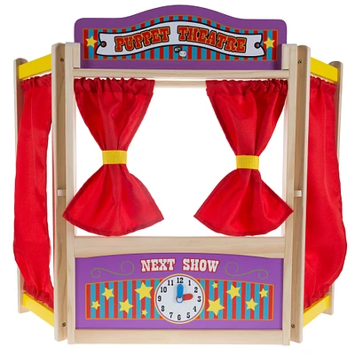 Toy Time Wooden Tabletop Puppet Theater