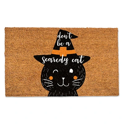 Don't Be a Scaredy Cat Door Mat