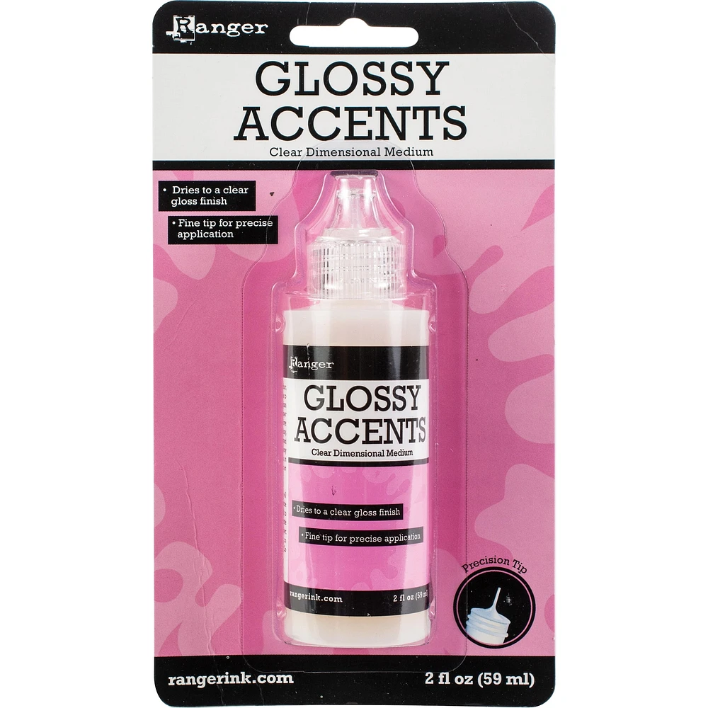 Ranger Inkssentials Clear Glossy Accents, 2oz.