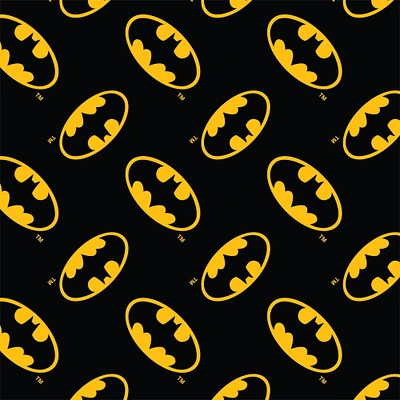 DC Comics Batman Logo Fleece 8yd. Bolt