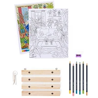 Faber-Castell® Plant Room Color By Number Wall Art Kit