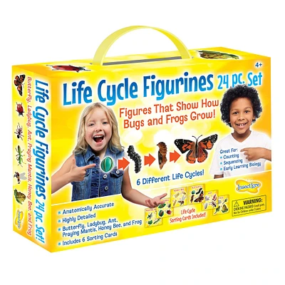 Insect Lore Life Cycle Figurine 24 Piece Set