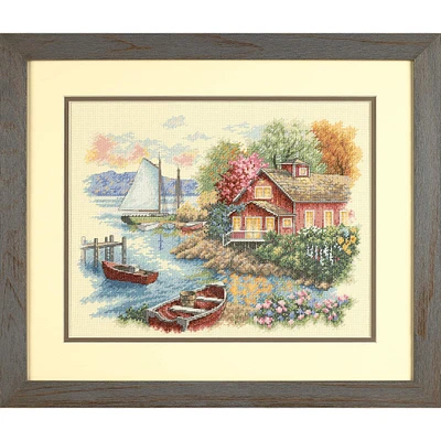 Dimensions® Peaceful Lake House Counted Cross Stitch Kit