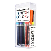 6 Packs: 12 ct. (72 total) Karin Brushmarker PRO Neon Markers