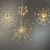 120ct. Warm White LED Silver String Lights Starburst by Ashland®