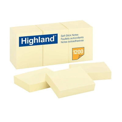 Highland™ Self-Stick Notepads, 72ct.