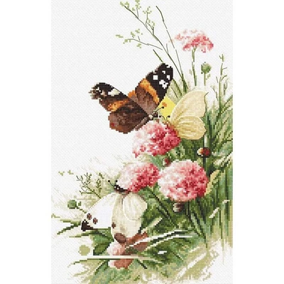 Letistitch Butterflies In The Field Counted Cross Stitch Kit