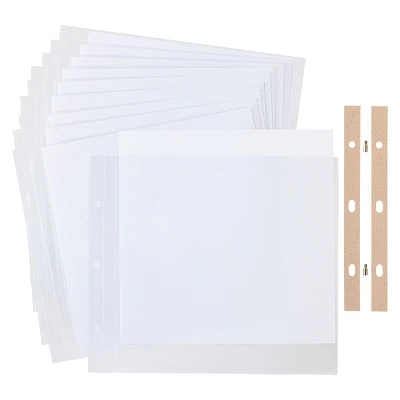 12 Packs: 10 ct. (120 total) 8" x 8" Scrapbook Album Refill by Recollections™