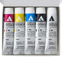 12 Packs: 5 ct. (60 total) Holbein Artist Acrylic Gouache Primary Mixing Colors