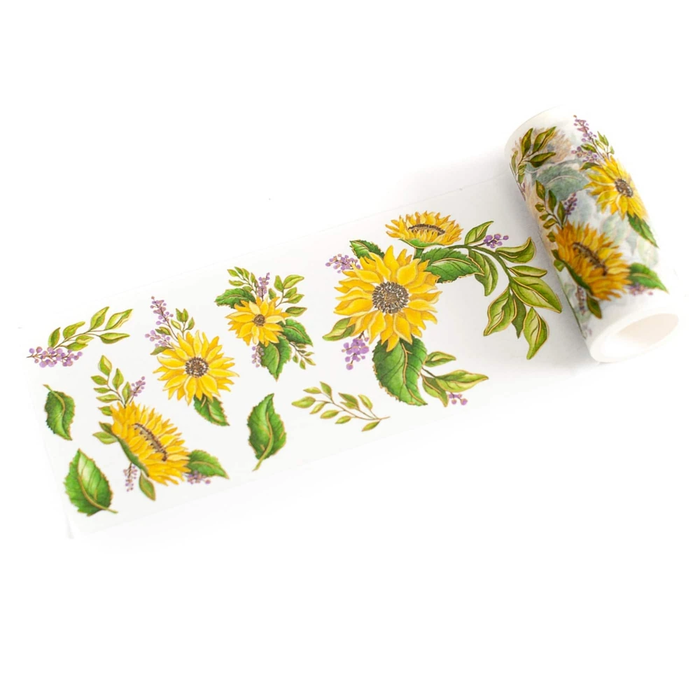 Pinkfresh Studio Sunflowers Foiled Washi Tape