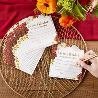 Kate Aspen® Burgundy Blush Wedding Advice Cards, 50ct.