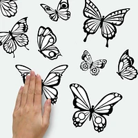 RoomMates Color Your Own Butterflies Peel & Stick Wall Decals