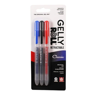 6 Packs: 3 ct. (18 total) Gelly Roll® Classic® Medium Retractable Gel Pens