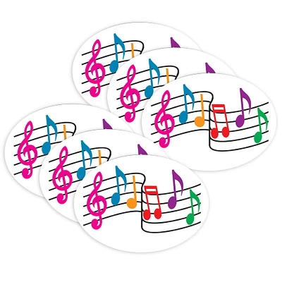 Ashley Productions Music Notes Magnetic Whiteboard Eraser, 6ct.
