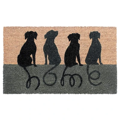 RugSmith Gray Home Dogs Machine Tufted Doormat