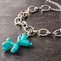 Charmalong™ Turquoise Balloon Dog Charm By Bead Landing™