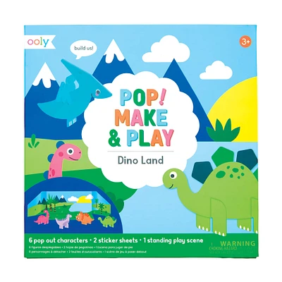 12 Pack: OOLY Pop! Make & Play Dino Land Activity Scene