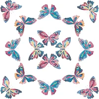 RoomMates Pink & Blue Papillon Peel & Stick Wallpaper