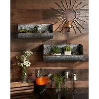 DII® Galvanized Metal Farmhouse Shelves, 2ct.