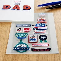12 Pack: Dad Dimensional Stickers by Recollections™