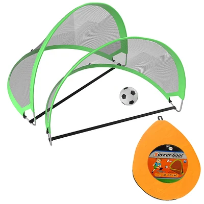 Toy Time Pop Up Soccer Goals Set