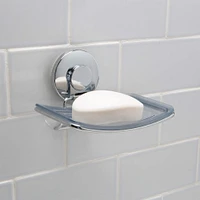 Bath Bliss Chrome Gel Suction Soap Dish