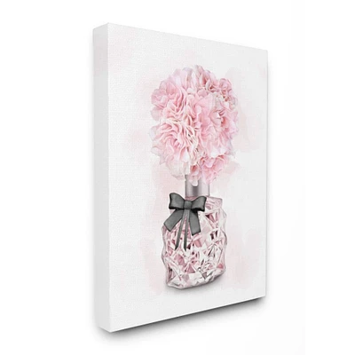 Stupell Industries Pink Flower Perfume Glam Fashion Design Canvas Wall Art