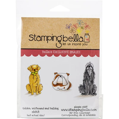 Stamping Bella Golden, Wolfhound & Bulldog Cling Stamps