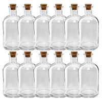 12 Pack: 5.6" Glass Bottle with Cork by Ashland®