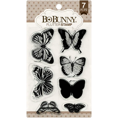 BoBunny® Flutter Clear Stamp Set