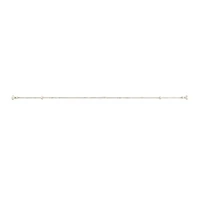 Hastings Home 48"-84" White Extendable Curtain Rod with Knob Finials