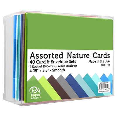 PA Paper™ Accents Smooth Nature Card & Envelope Set, 4.25" x 5.5"