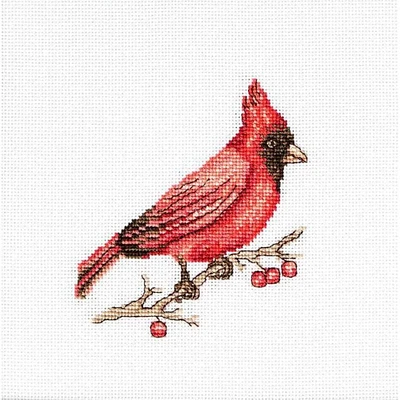 Luca-s Cardinal Counted Cross Stitch Kit