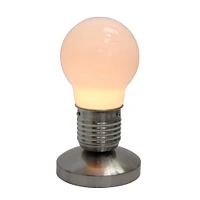 Simple Designs Edison Style Idea Bulb Mini Touch Desk Lamp