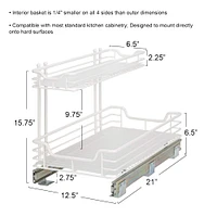 Household Essentials Glidez 2-Tier Cabinet Organizer