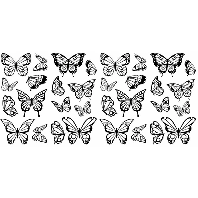 RoomMates Color Your Own Butterflies Peel & Stick Wall Decals