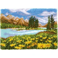 Vervaco Mountain Landscape Latch Hook Rug Kit