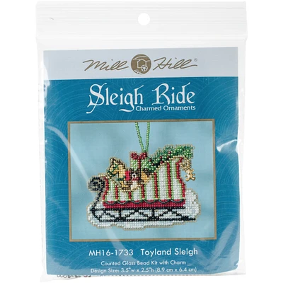 Mill Hill® Sleigh Ride Toyland Sleigh Ornament Counted Cross Stitch Kit