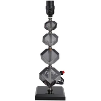 Black Crystal Geometric Diamond Inspired Table Lamp