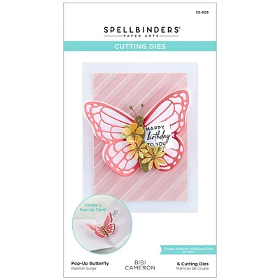 Spellbinders® Bibi's Butterflies Pop-Up Butterfly Etched Dies By Bibi Cameron