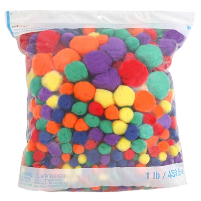 6 Pack: 1lb. Primary Pom Poms by Creatology™