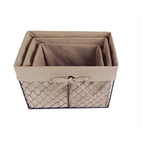 DII® Natural Lining Chicken Wire Basket Set